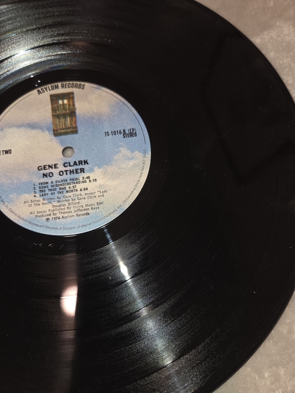 Vintage Gene Clark "No Other" 1974 Elektra Vinyl Album With Poster - Picture 14 of 16